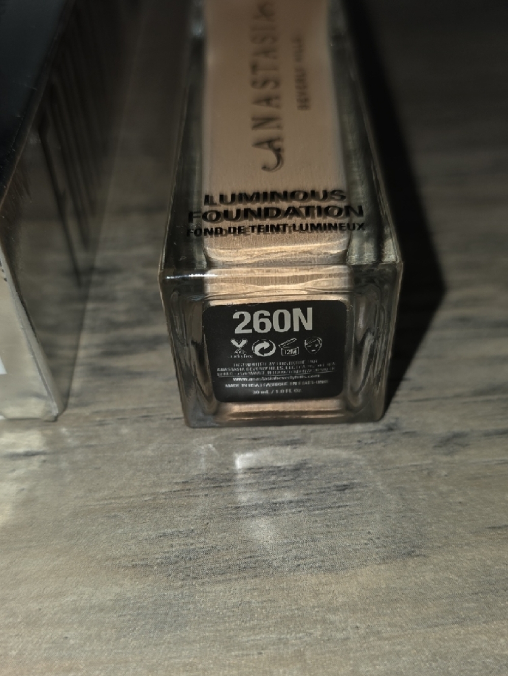 🆕 Anastasia Beverly Hills Luminous Foundation Shade 260N New Full Size 1 oz - Picture 3 of 3